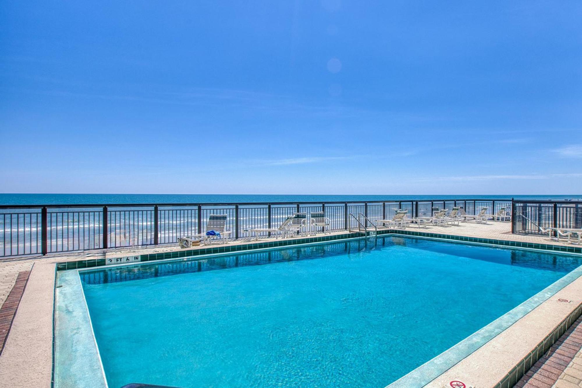 Ocean View With A Beachfront Pool At Ocean Trillium Condo ~ 602 New Smyrna Beach Exterior photo